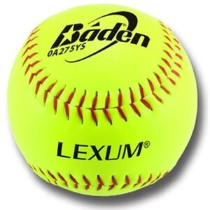 Baden Lexum 12 Inch Slowpitch Softballs Case of 12 ASA .44 COR 375 Compression